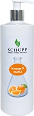 SCHUPP MASSAGE-L ORANGE 500 ml + 1 Spender