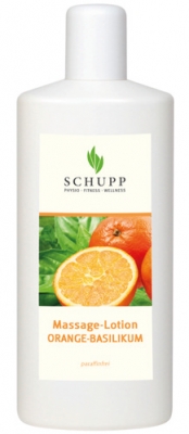 Schupp Massagelotion ORANGE-BASILIKUM 1000 ml Paraffinfrei