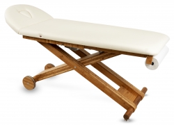 Massageliege VARIO Nature fahrbar aus Holz (Bambus)